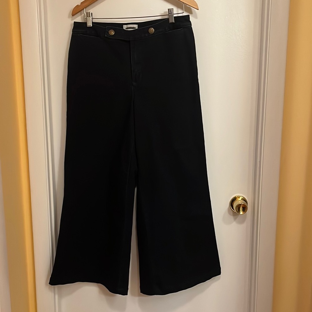 Venezia dark blue straight wide leg denim pants size 14
